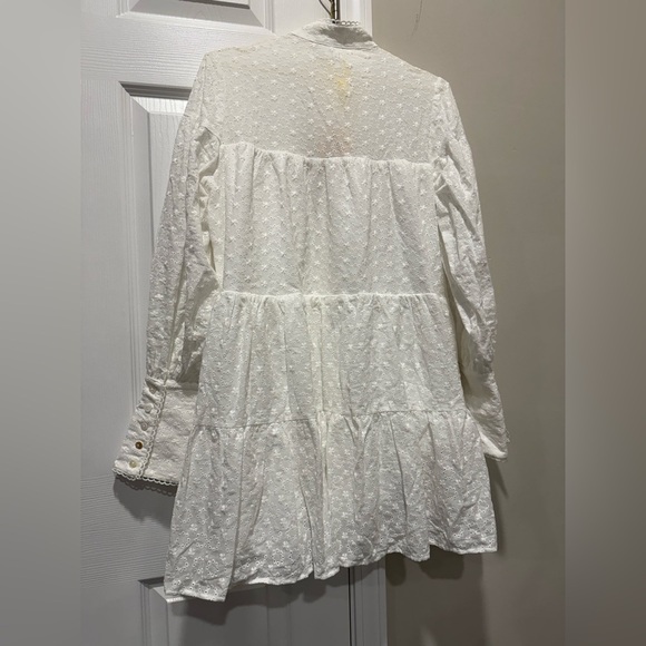 TIPTUPU Women's Bohemian Floral Print Button Down Long Lantern Sleeve Sz M - Picture 9 of 16